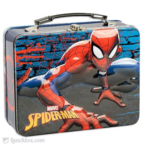 spider man lunch box metal|spider man metal lunch box.